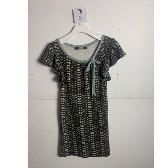 Anthropologie Eva Franco Mini Dark Grenn Dress - Picture 1 of 3